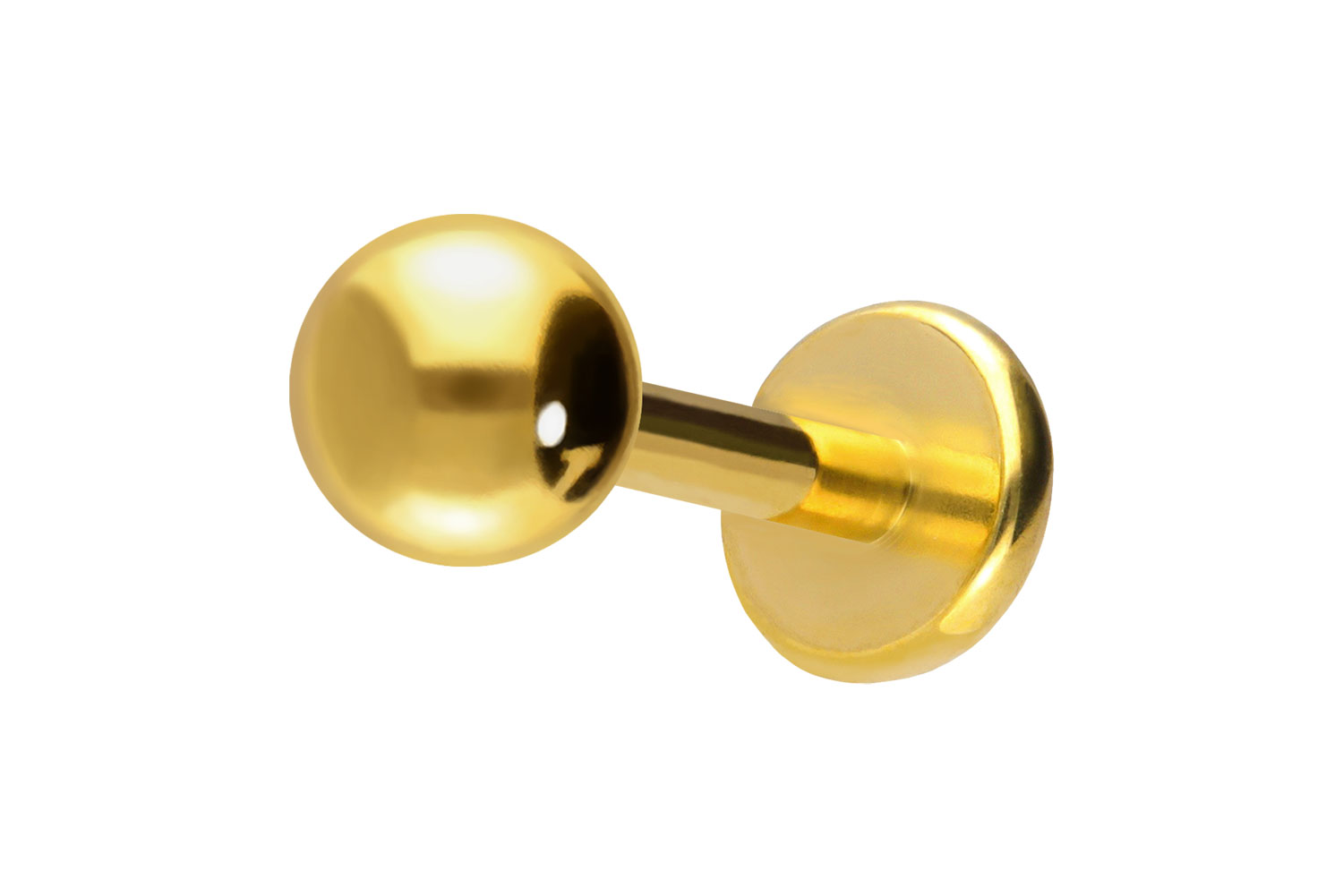 Titan Labret Piercing mit Push Fit